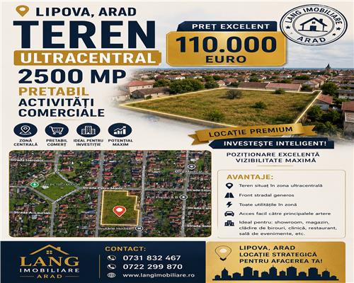 VINDEM TEREN ULTRACENTRAL IN LIPOVA